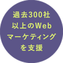過去300社以上のWebマーケティングを支援